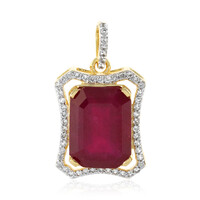 Madagascar Ruby Silver Pendant