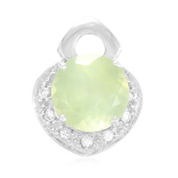 Prehnite Silver Pendant