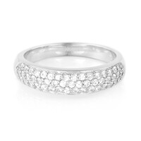 White Sapphire Silver Ring