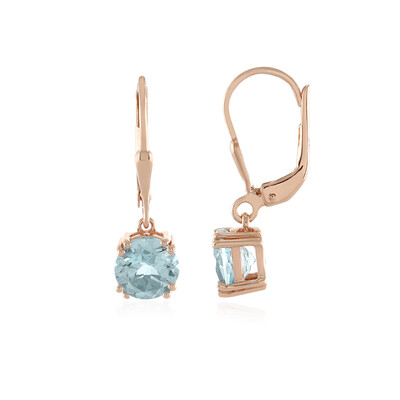 Sky Blue Topaz Silver Earrings