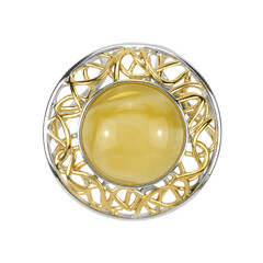 Baltic Amber Silver Pendant