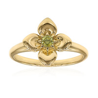 9K VS1 Yellow Diamond Gold Ring