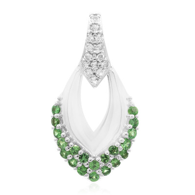 Tsavorite Silver Pendant