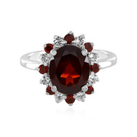 Indian Garnet Silver Ring