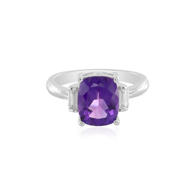 Siberian Amethyst Silver Ring