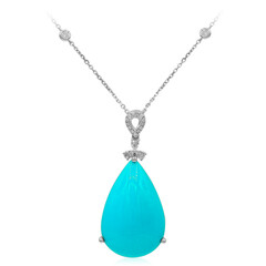 14K Sleeping Beauty Turquoise Gold Necklace (CIRARI)