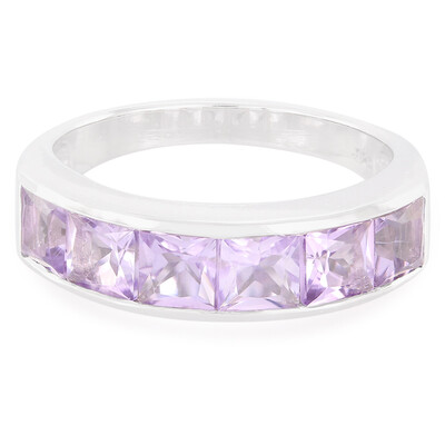 Rose de France Amethyst Silver Ring