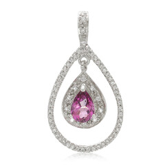 Grape Topaz Silver Pendant