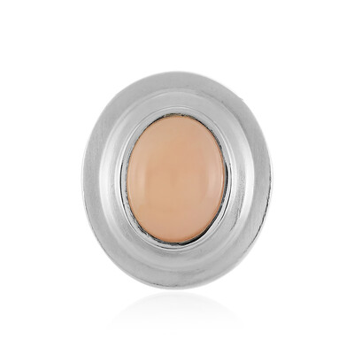 Pink Opal Silver Pendant (MONOSONO COLLECTION)