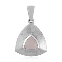 Rose Quartz Silver Pendant