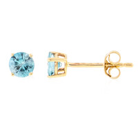9K Ratanakiri Zircon Gold Earrings