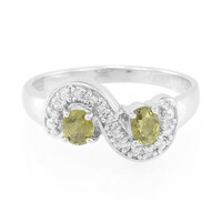 Cuprian Tourmaline Silver Ring