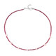 Rose Quartz Silver Necklace
