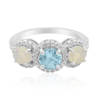 Sky Blue Topaz Silver Ring
