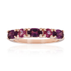 Rhodolite Silver Ring