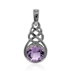 Rose de France Amethyst Silver Pendant