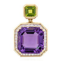 9K Amethyst Gold Pendant (de Melo)