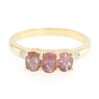 18K Unheated Padparadscha Sapphire Gold Ring (AMAYANI)