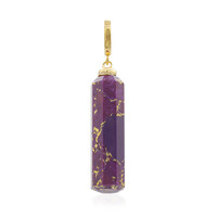 Mohave Purple Copper Turquoise Silver Pendant
