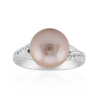 Purple Ming Pearl Silver Ring (TPC)