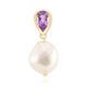 White Freshwater Pearl Silver Pendant