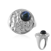 Blue Star Sapphire Silver Ring