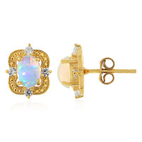 Welo Opal Silver Earrings