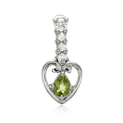 Cuprian Tourmaline Silver Pendant