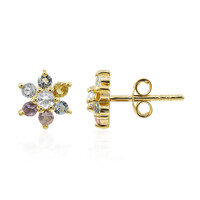 White Topaz Silver Earrings