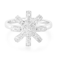 White Topaz Silver Ring