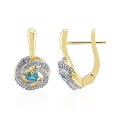 9K Hauynite Gold Earrings