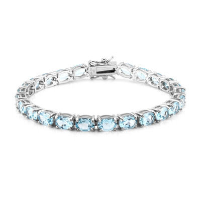 Sky Blue Topaz Silver Bracelet