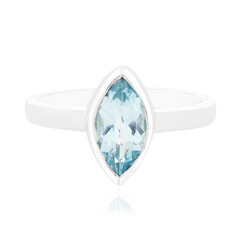 Sky Blue Topaz Silver Ring