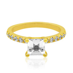 White Topaz Silver Ring
