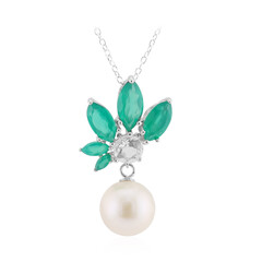 White Freshwater Pearl Silver Necklace