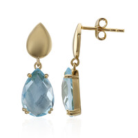Sky Blue Topaz Silver Earrings