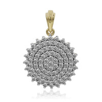 14K SI1 (G) Diamond Gold Pendant