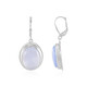 Blue Chalcedony Silver Earrings (MONOSONO COLLECTION)