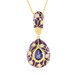 Iolite Silver Necklace (Adela Silber)