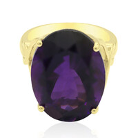 9K Zambian Amethyst Gold Ring