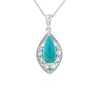 Sleeping Beauty Turquoise Silver Necklace