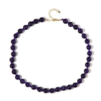 Zambian Amethyst Silver Necklace (Adela Silber)