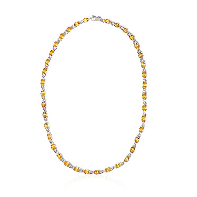 Citrine Silver Necklace