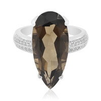 Smoky Quartz Silver Ring