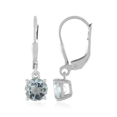 Brazilian Aquamarine Silver Earrings