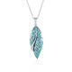 Zircon Silver Necklace (Adela Silber)