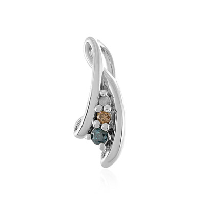I3 Blue Diamond Silver Pendant