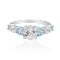 White Topaz Silver Ring
