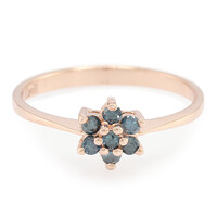 Fancy Diamond Silver Ring