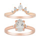 White Topaz Silver Ring